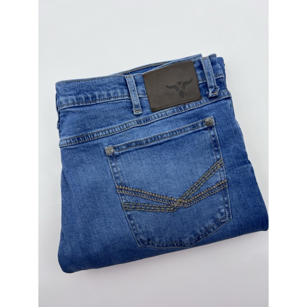 Wrangler 20X Jeans Style 44 Men's 38x32 (38X31) Slim Straight Blue Denim Western